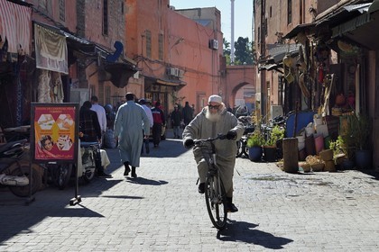 Morocco, High Atlas, Marrakech, Imperial city, Medina listed as World Heritage by UNESCO, near the souk