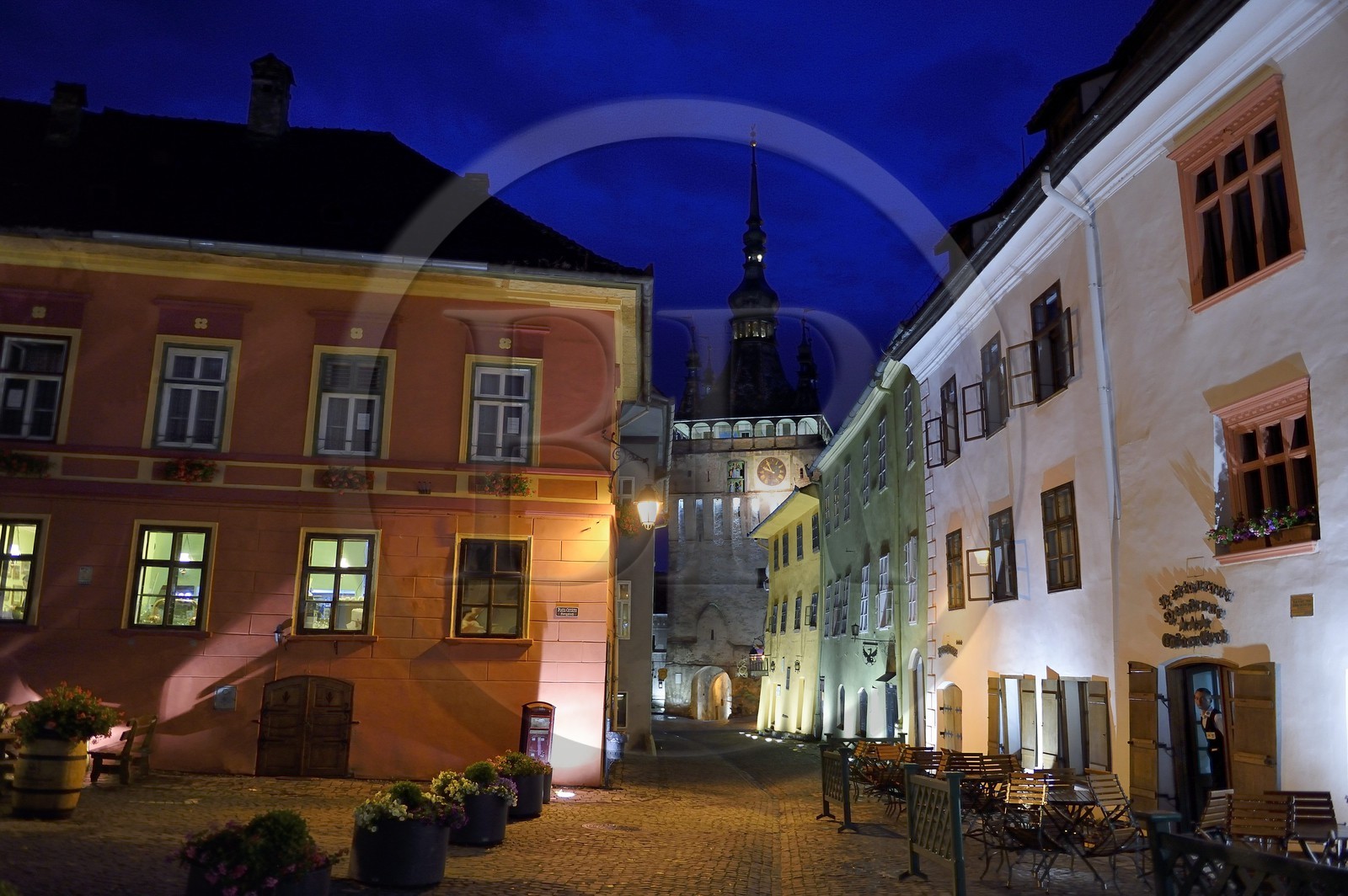 Romania, Transylvania, Sighisoara, one of the seven saxon fortified cities in Transylvania, listed as World Heritage by UNESCO, Turnul cu ceas (the clock tower) in the citadel