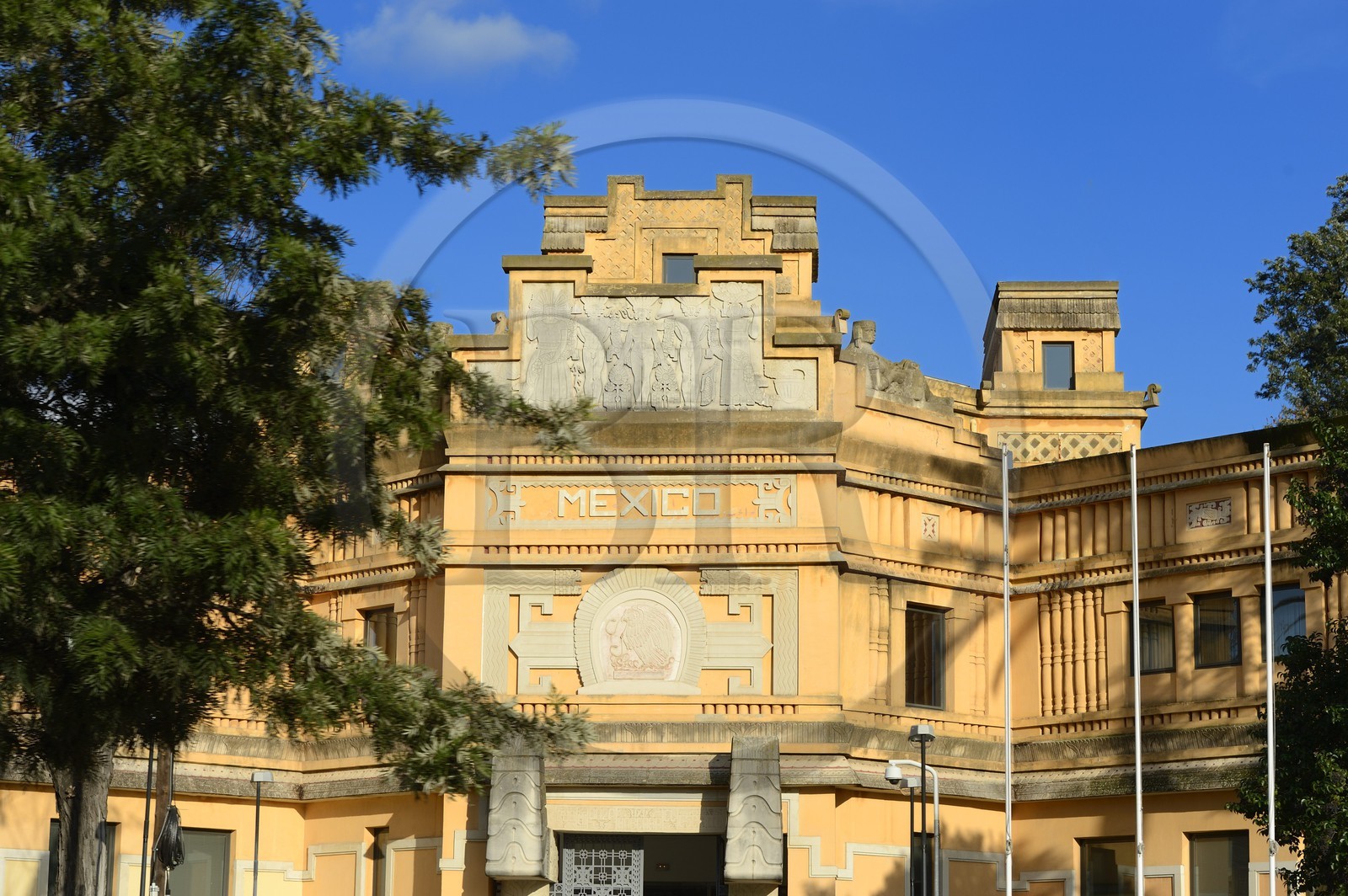 Espagne, Andalousie, Séville, ancien pavillon du Mexique construit pour l'Exposition ibéro-américaine de 1929 sur l'Avenida La Palmera
