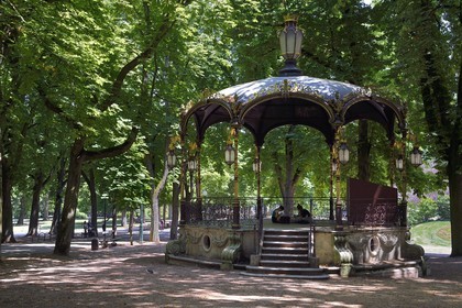 France, Meurthe-et-Moselle (54), Nancy, jardin de la Pépinière, kiosque à musique