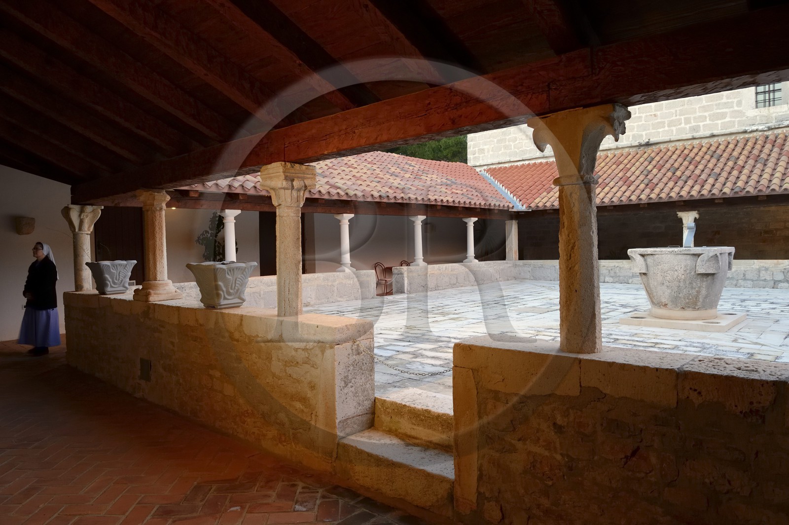 Croatia, Dalmatia, Dalmatian Coast, Ugljan Island, Franciscan St. Jerome Convent of the Congregation of the Sisters of Mercy, the cloister