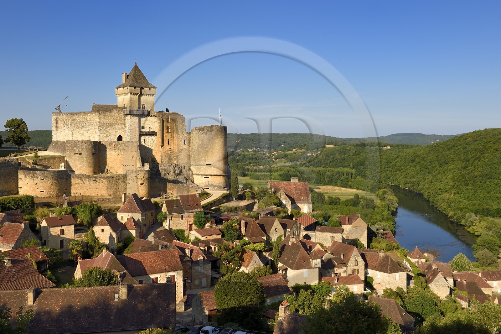 France, Dordogne (24), Périgord Noir, vallée de la Dordogne, Castelnaud-la-Chapelle labellisé Les Plus Beaux Villages de France, le château de Castelnaud-la-Chapelle