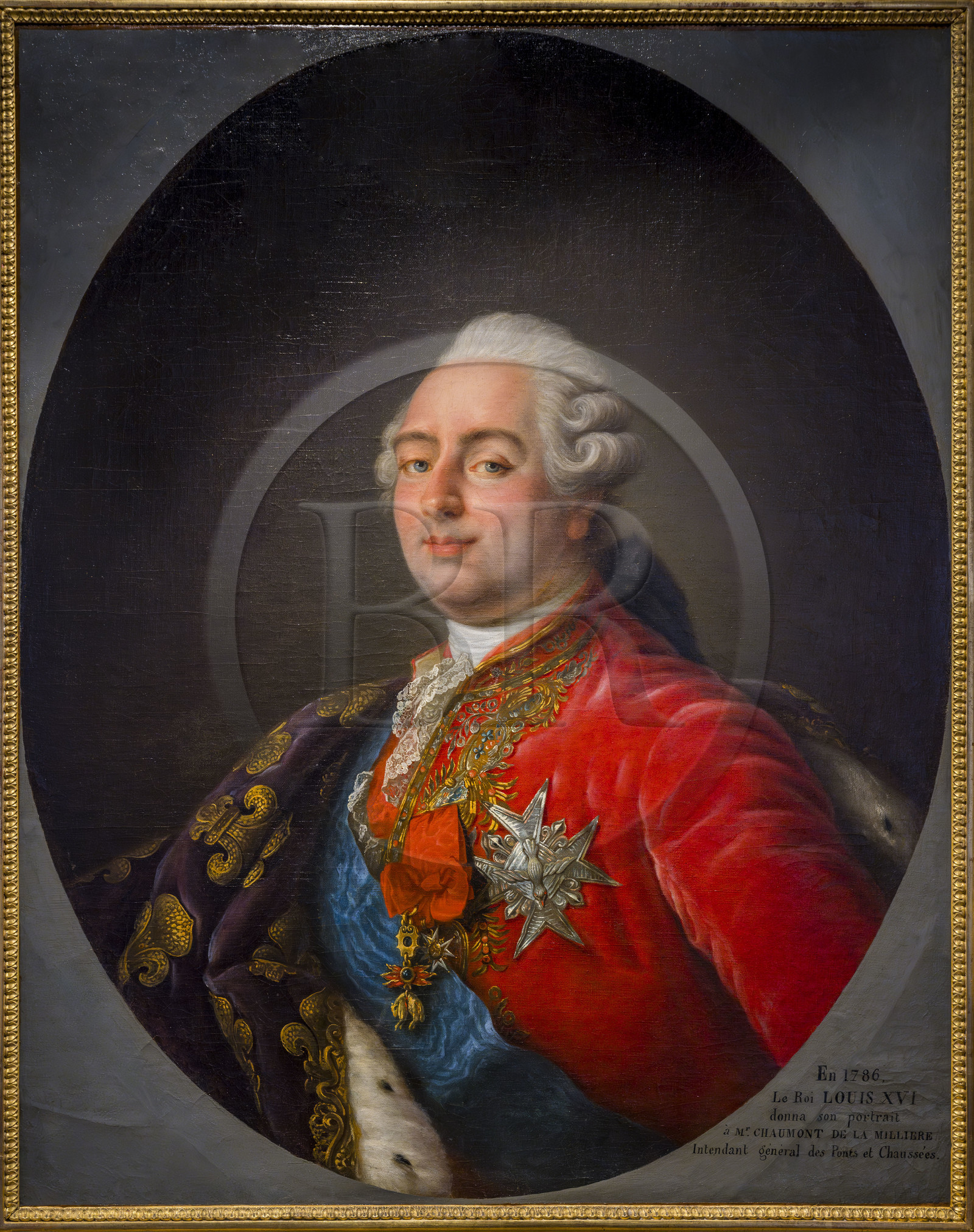 France, Paris (75), quartier du Marais, Musée Carnavalet, portrait du roi Louis XVI, atelier d'Antoine-François Callet (1786)