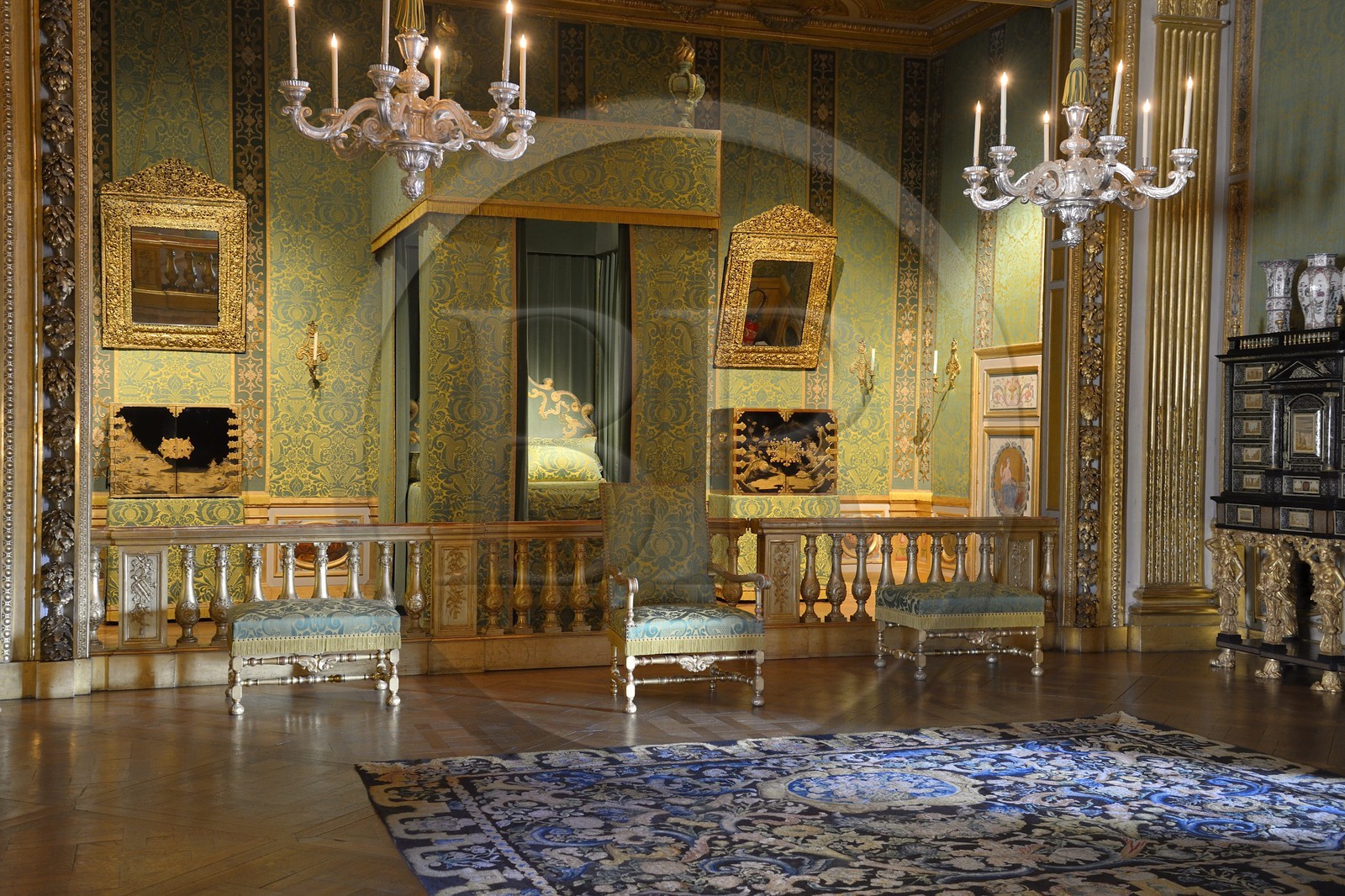 France, Seine et Marne, Maincy, Chateau de Vaux le Vicomte, the King’s chamber