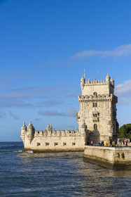 Portugal, Lisbon, Belem, Belem Tower (Torre de Belem), listed as World Heritage by UNESCO