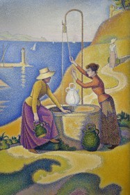 France, Paris (75), le musée d'Orsay, Femmes au puits, Opus 238 (1892) de Paul Signac
