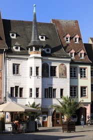 France, Haut-Rhin (68), Mulhouse, place de la Reunion, ancienne maison de la famille Mieg