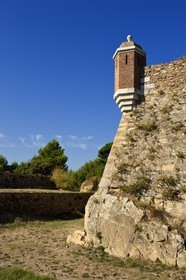 France, Var (83), Saint-Tropez, échauguette de la citadelle du XVIe siècle
