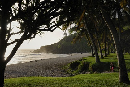 France, île de la Réunion, la côte sud, plage de Grande-Anse