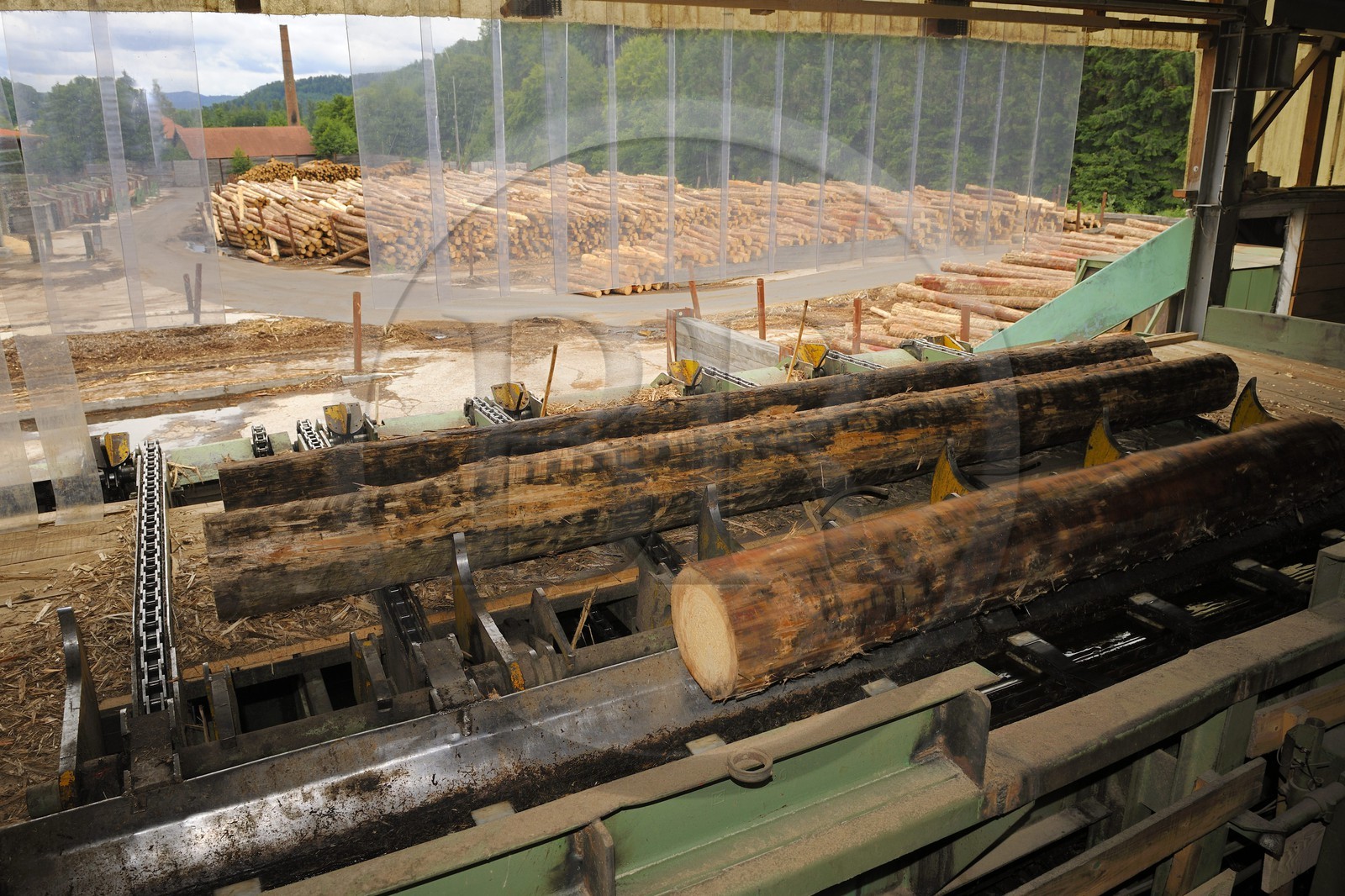 France, Moselle, Abreschviller Sciages sawmill