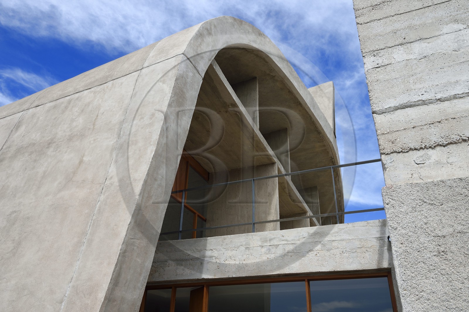 France, Bouches-du-Rhône (13), Marseille, oeuvre architecturale de Le Corbusier, classée Patrimoine Mondial de l'UNESCO, la Cité Radieuse par l'architecte Le Corbusier, toit-terrasse