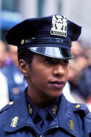 United States, New York City, Manhattan, Police Officer Tricia Braxton
