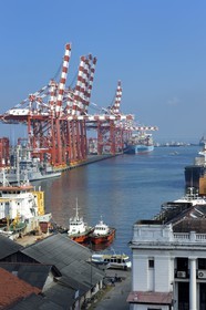 Sri Lanka, province de l'ouest, district de Colombo, Colombo, le port de commerce