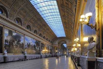 France, Yvelines (78), château de Versailles, classé Patrimoine Mondial de l'UNESCO, Musée de l’Histoire de France crée par Louis-Philippe dans l'aile du Midi, Galerie des Batailles