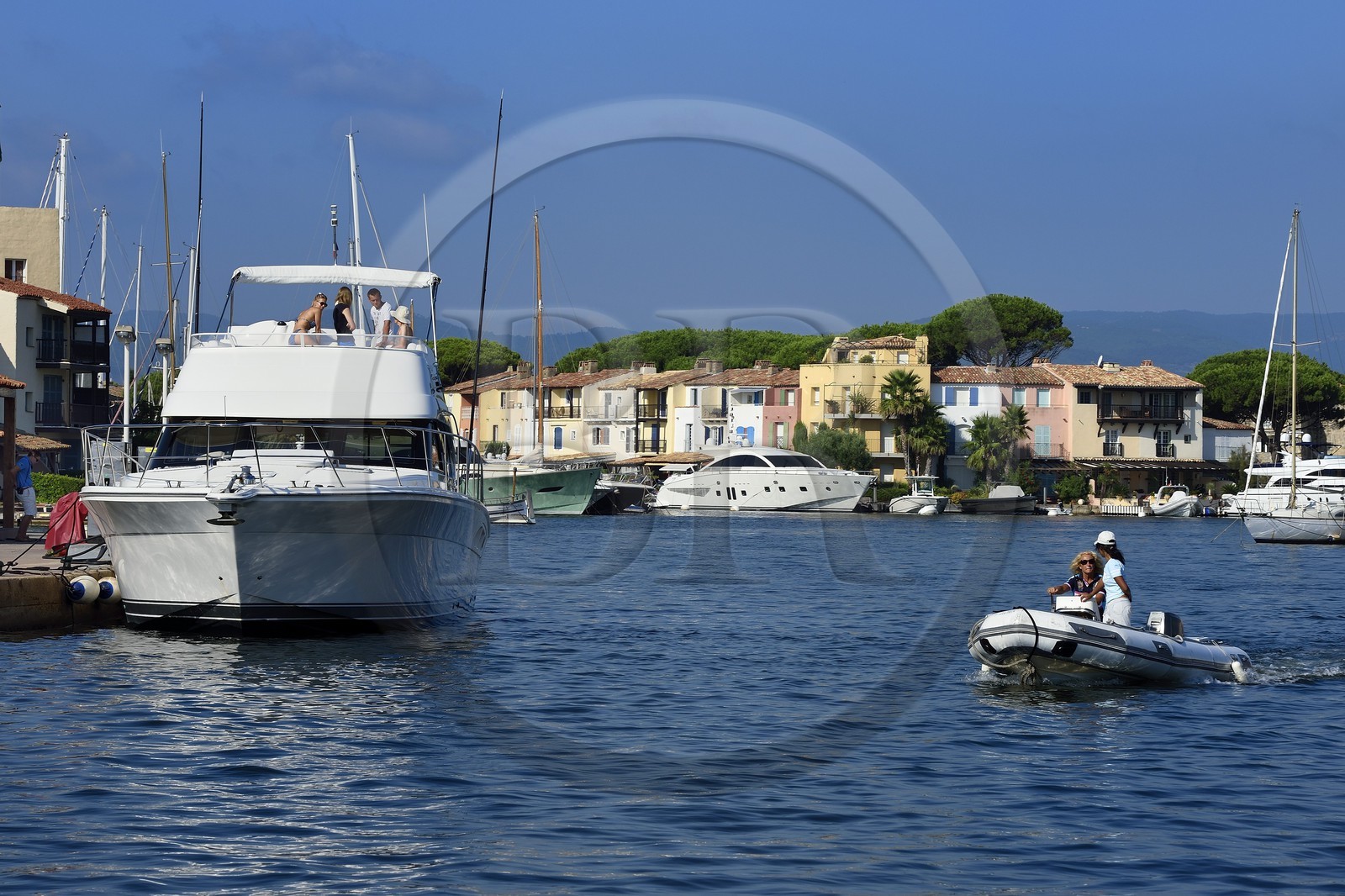 France, Var (83),  golfe de Saint-Tropez, la cité lacustre de Port-Grimaud