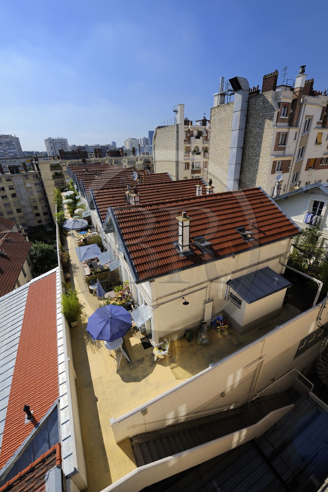 France, Paris (75), quartier de la Butte-aux-Cailles, la Petite Russie rue Barrault