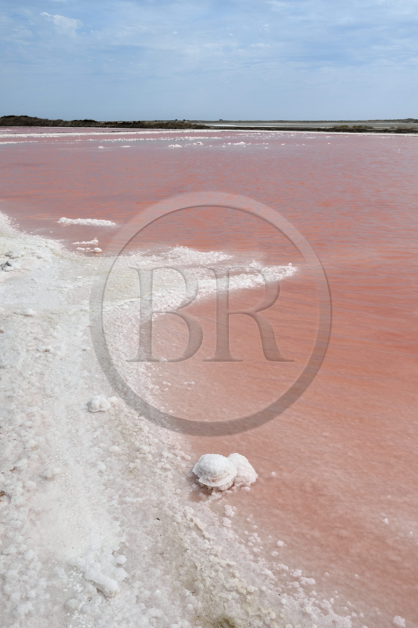 France, Bouches-du-Rhône (13), Camargue, Salin-de-Giraud, les salins du Midi, dépots de sel