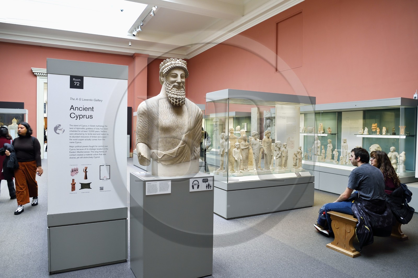 Royaume-Uni, Londres, quartier de Bloomsbury, le British Museum, gallerie de l'Ancienne Chypre