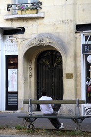 France, Paris (75), immeuble du 142 avenue de Versailles de style Art Nouveau  par Hector Guimard