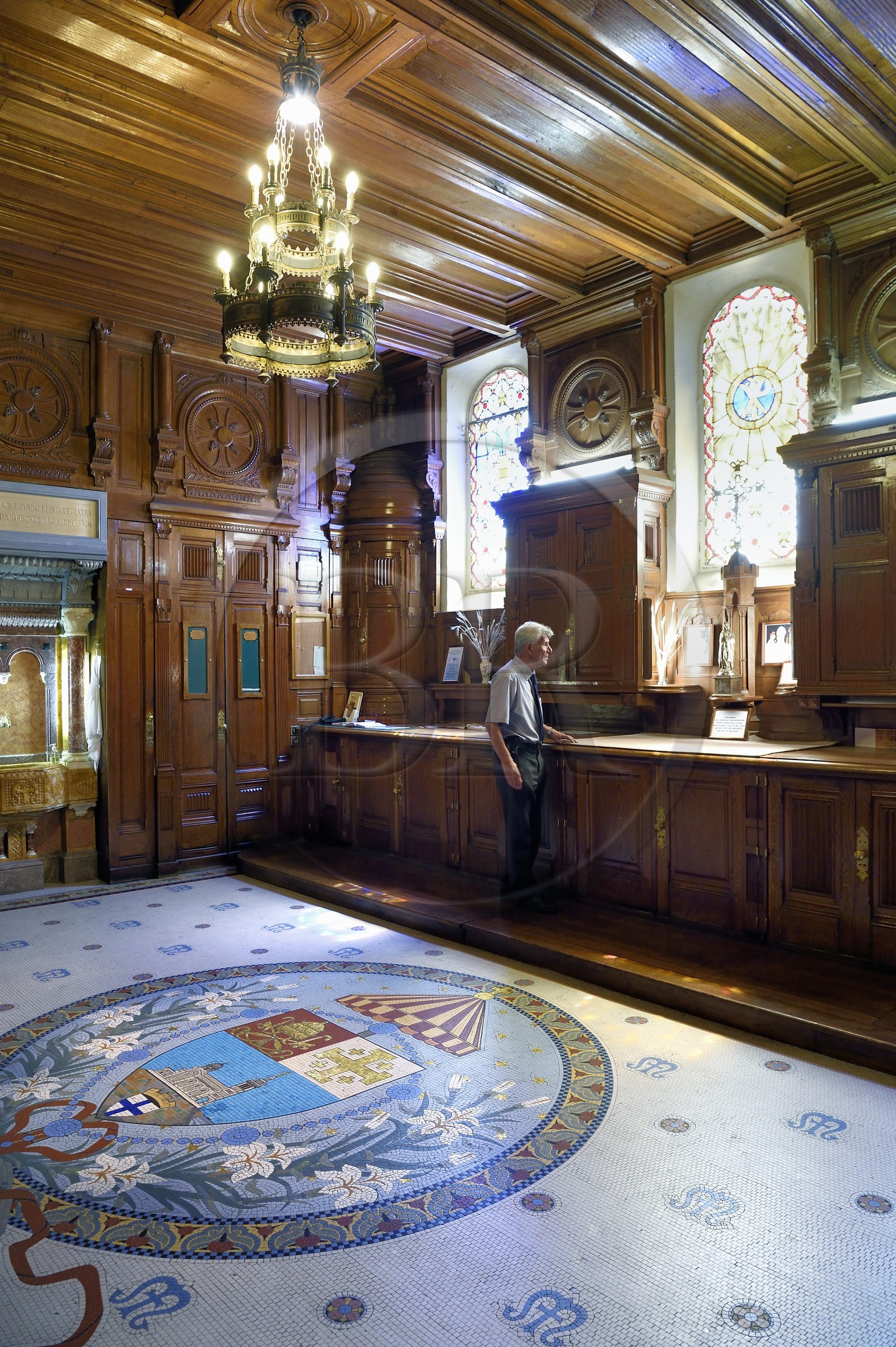 France, Bouches-du-Rhône (13), Marseille, basilique Notre-Dame de la Garde, la sacristie