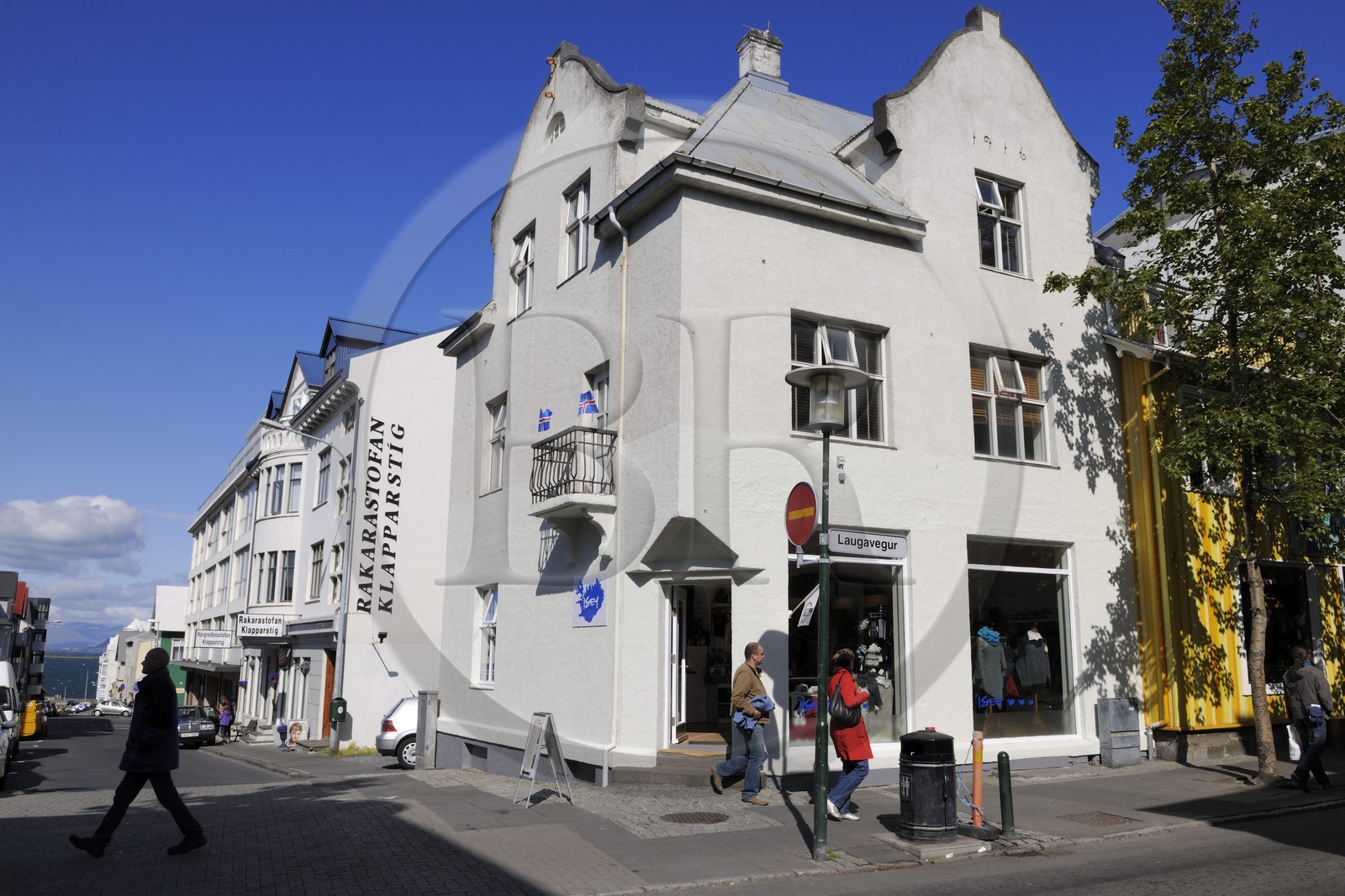 Iceland, Reykjavik's main shopping street, Laugavegur