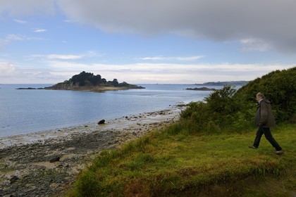 France, Finistère (29), Baie de Morlaix, Terenez, Ile Sterec