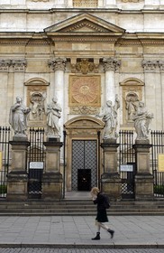 Pologne, Cracovie, vieille ville (Stare Miasto), Eglise Saint Pierre et Saint Paul dans la rue Grodzka