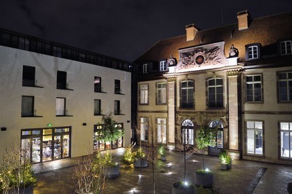 France, Bas Rhin, Strasbourg, old town listed as World Heritage by UNESCO, hotel Leonor designed by Jean-Philippe Nuel