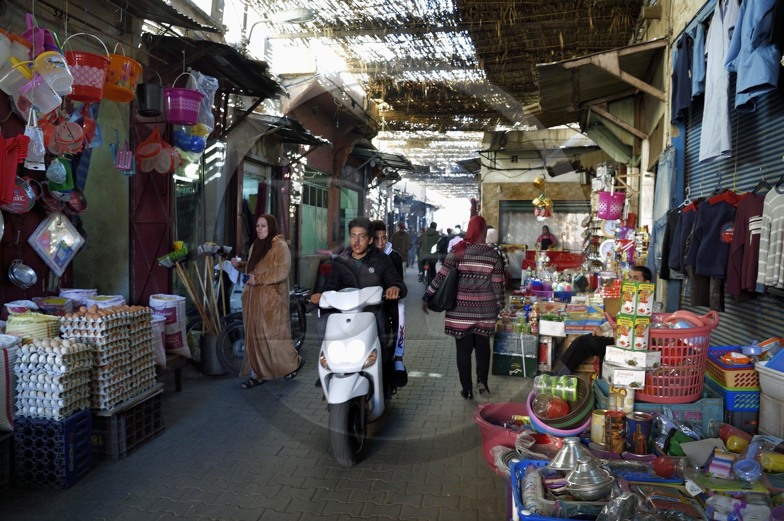 Maroc, Haut-Atlas, Marrakech, ville impériale, Médina classée Patrimoine Mondial de l'UNESCO,