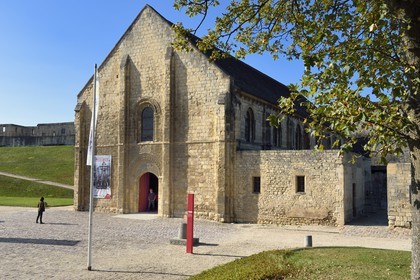 France, Calvados (14), Caen, le château ducal de Guillaume le Conquerant, la salle de l'Echiquier