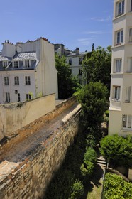 France, Paris, Philippe Auguste's surrounding wall between Clovis and Descartes street