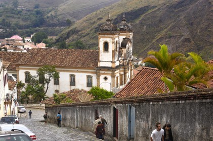 Brazil, Minas Gerais state, Ouro Preto, historical center listed as World Heritage by UNESCO, Matriz Nossa Senhora do Pilar church (Gold Route, Estrada Real)