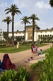 Morocco, Casablanca, the courthouse on Mohammed V square built between 1920 and 1923 by architect  Joseph Marrast