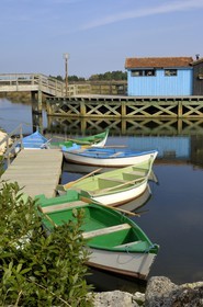 France, Charente-Maritime (17), Ile d'Oléron, le port des Salines