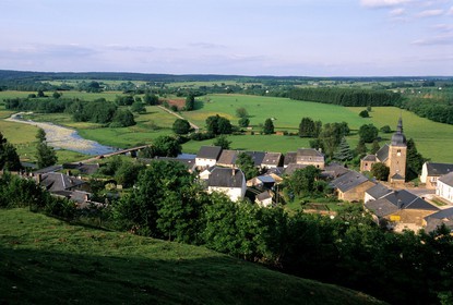 Belgium, Wallonia, Luxembourg province, Valley of Semois, the village of Chassepierre