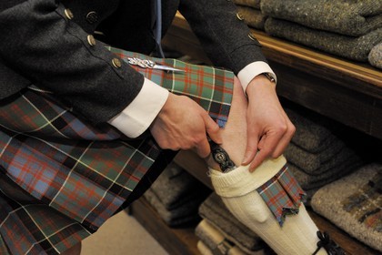 United Kingdom, Scotland, Highlands, Inverness, Highland House of Fraser, Kilt maker and Supplier of Highland Dress