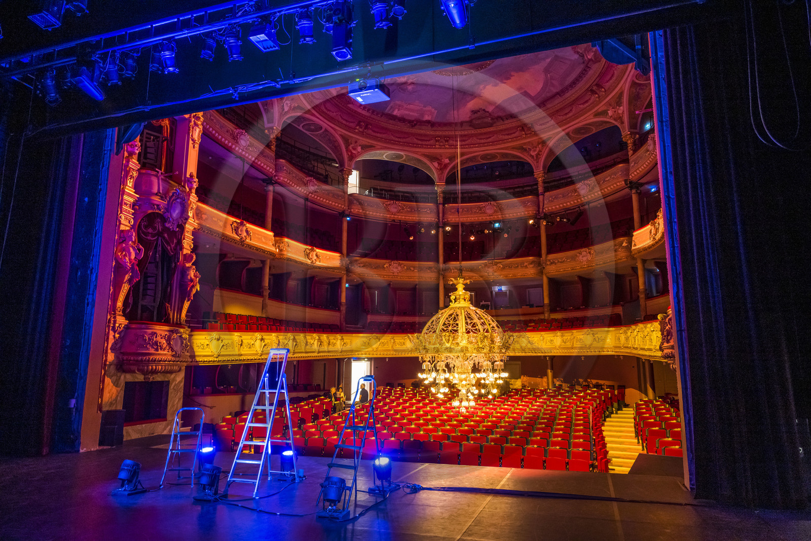 France, Hérault (34), Sète, le théâtre Molière