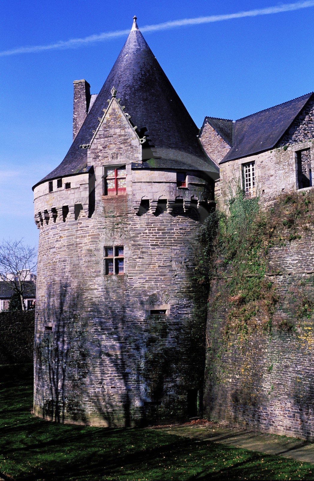 France, Morbihan (56), Pontivy, le château féodal (1485)