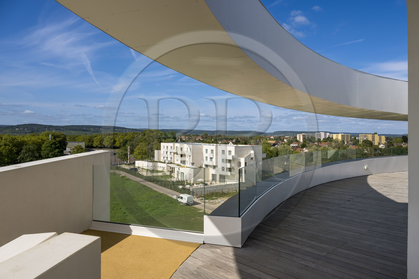 France, Côte-d'Or (21), les climats de Bourgogne classés Patrimoine Mondial de l'UNESCO, Beaune, la Cité des vins et climats de Bourgogne de l’agence Siz’-ix avec l’architecte Emmanuelle Andreani