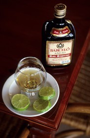 Dominican Republic, local rum and green lemon