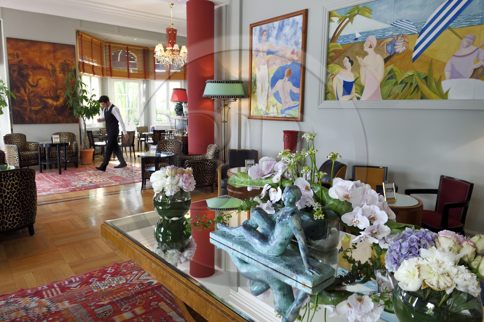 France, Alpes-Maritimes (06), Antibes,  Juan-les-Pins, hotel Belle Rives, le Piano-bar Fitzgerald