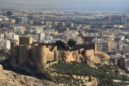 Espagne, Andalousie, Almeria, forteresse la Alcazaba