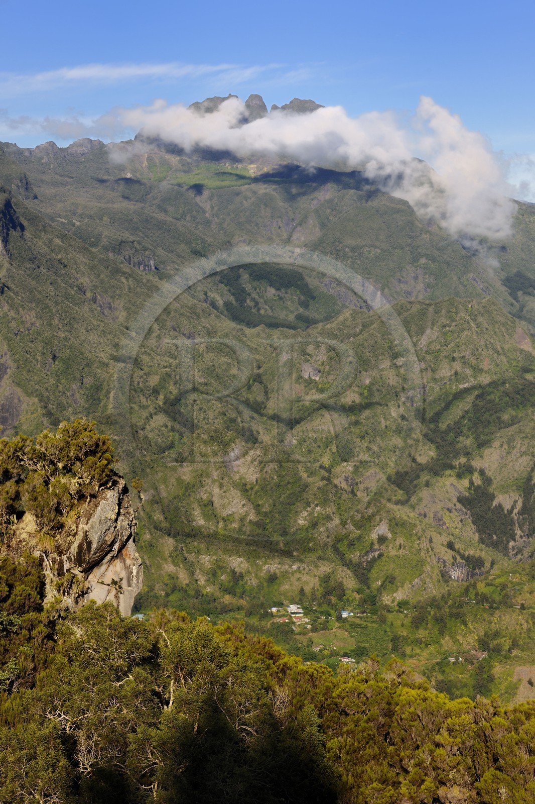 France, Reunion island (French overseas department), cirque de Salazie, listed as World Heritage by UNESCO