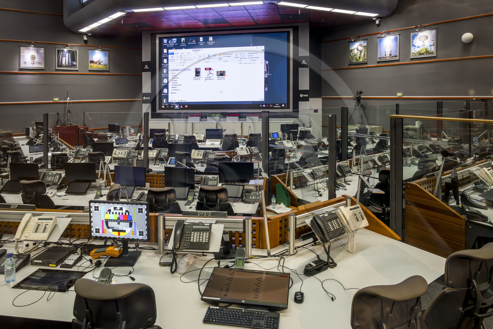 France, French Guiana, Kourou, Guiana Space Centre (Centre spatial guyanais, CSG) also called Europe's Spaceport, Jupiter command room