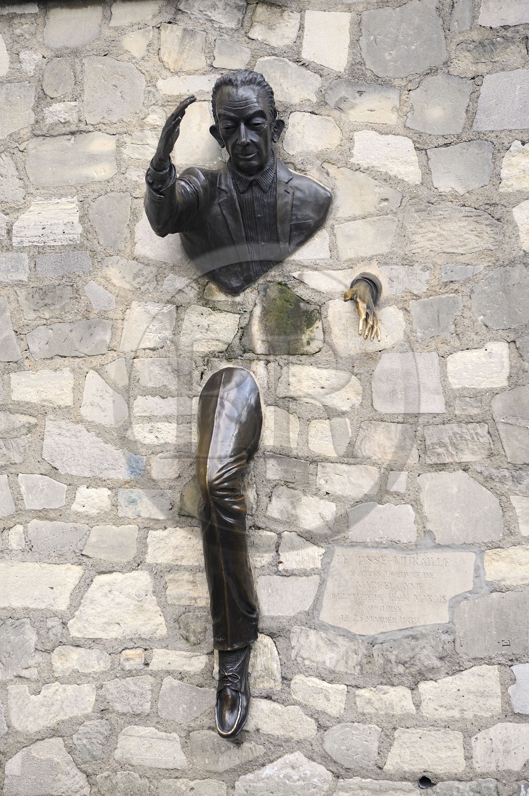 France, Paris (75), la Butte Montmartre, Marcel Aymé Le Passe Muraille par Jean Marais