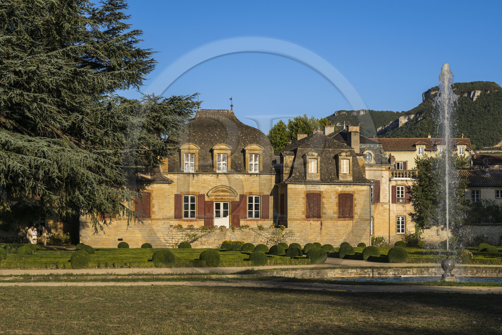 France, Aveyron, the Mansion of Sambucy De Sorgues and its French gardens