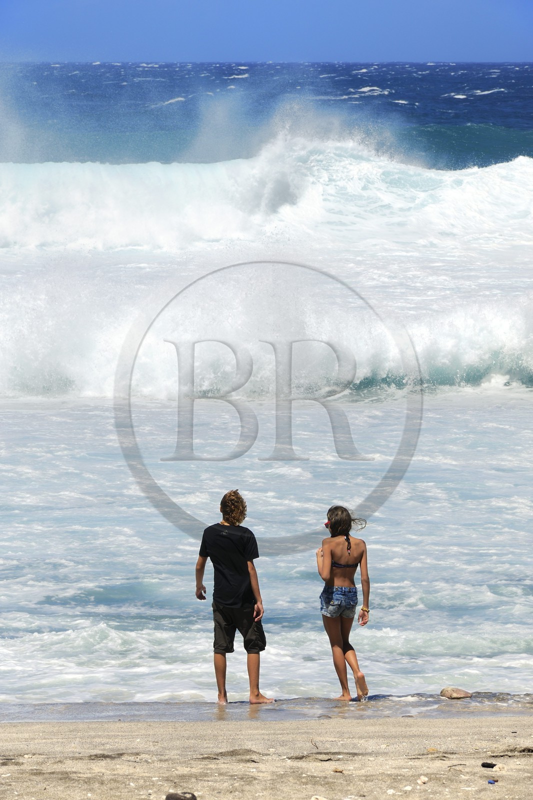 France, île de la Réunion, la côte sud, plage de Grand-Anse