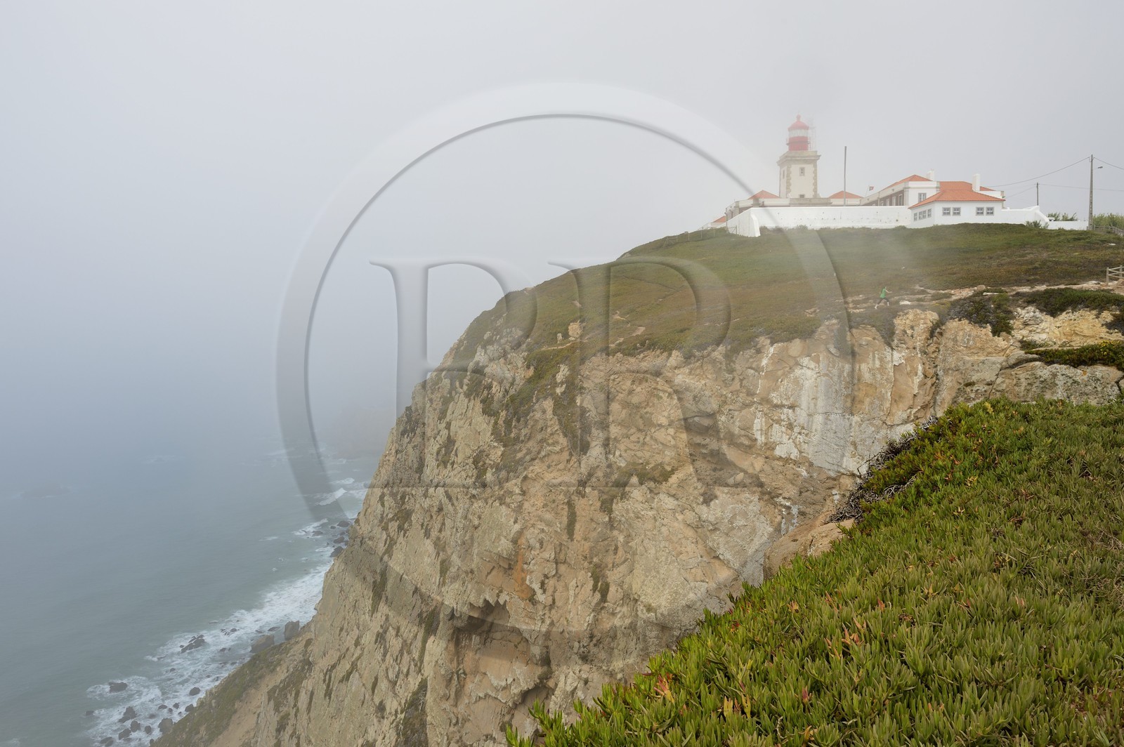 Portugal, région de Lisbonne, parc naturel de Sintra-Cascais, Cabo da Roca, point le plus occidental d'Europe, phare