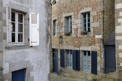 France, Finistère (29), Quimper, la rue Saint-Nicolas dans la vieille ville