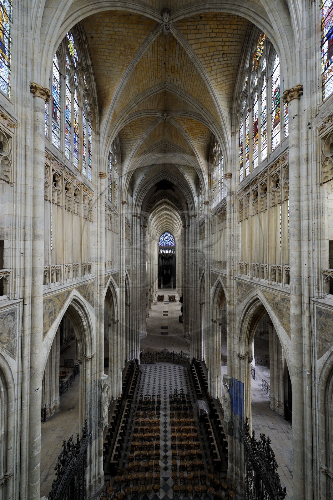 France, Seine Maritime, Rouen,  Church of Saint Ouen (12th–15th century), the nave